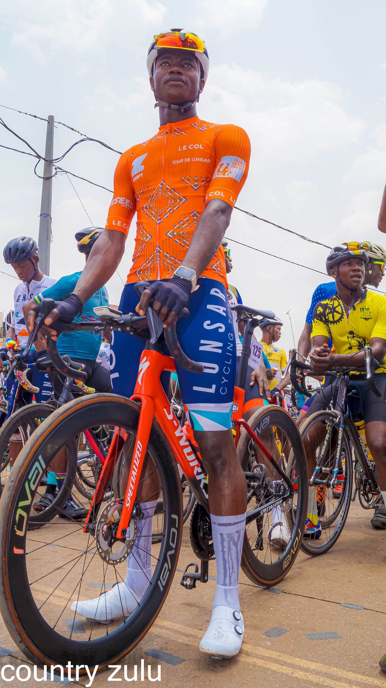 Ibrahim Jalloh at the Tour de Lunsar
